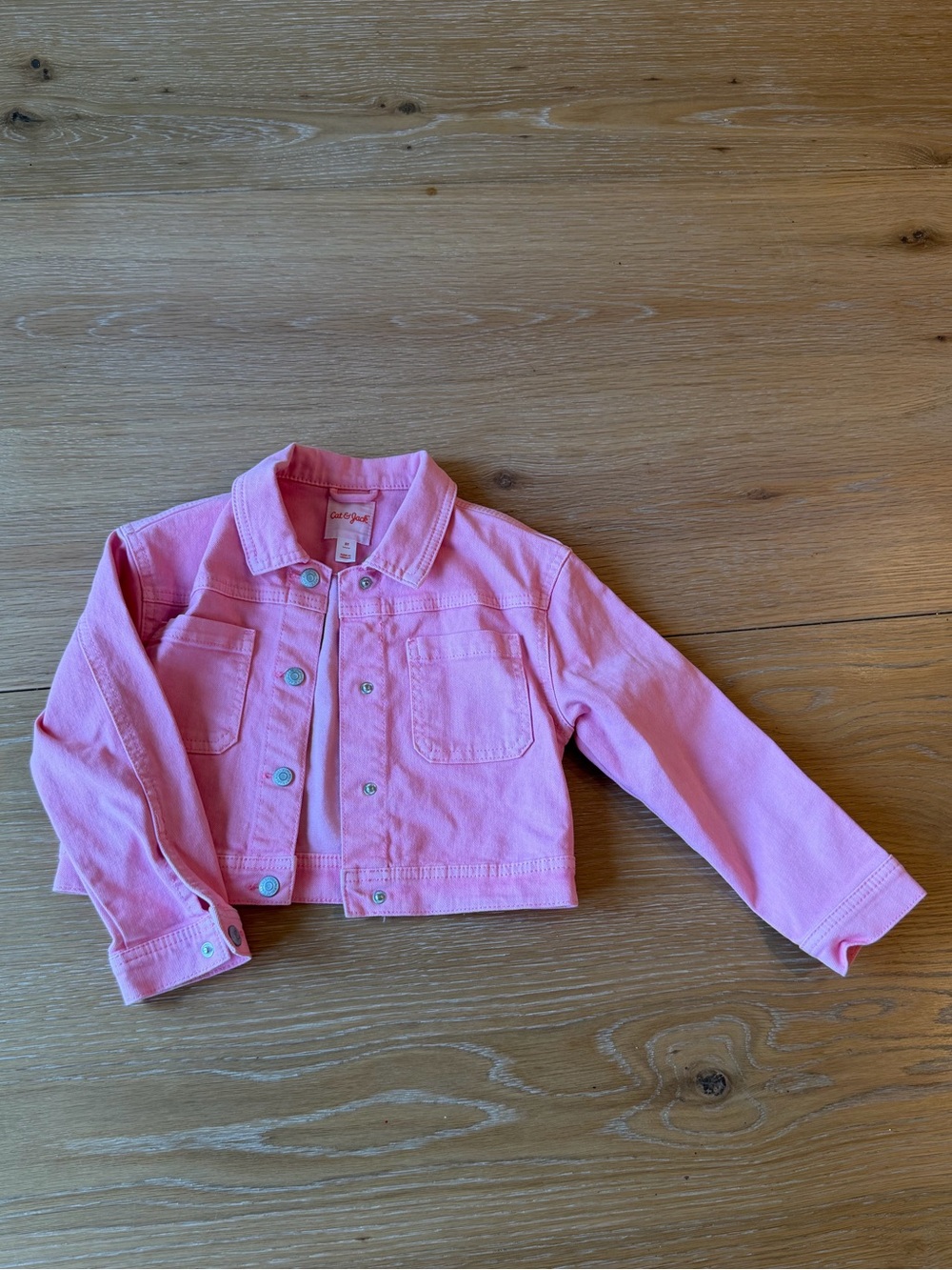 Cat & Jack Pink Denim Jacket for Kids Size 5